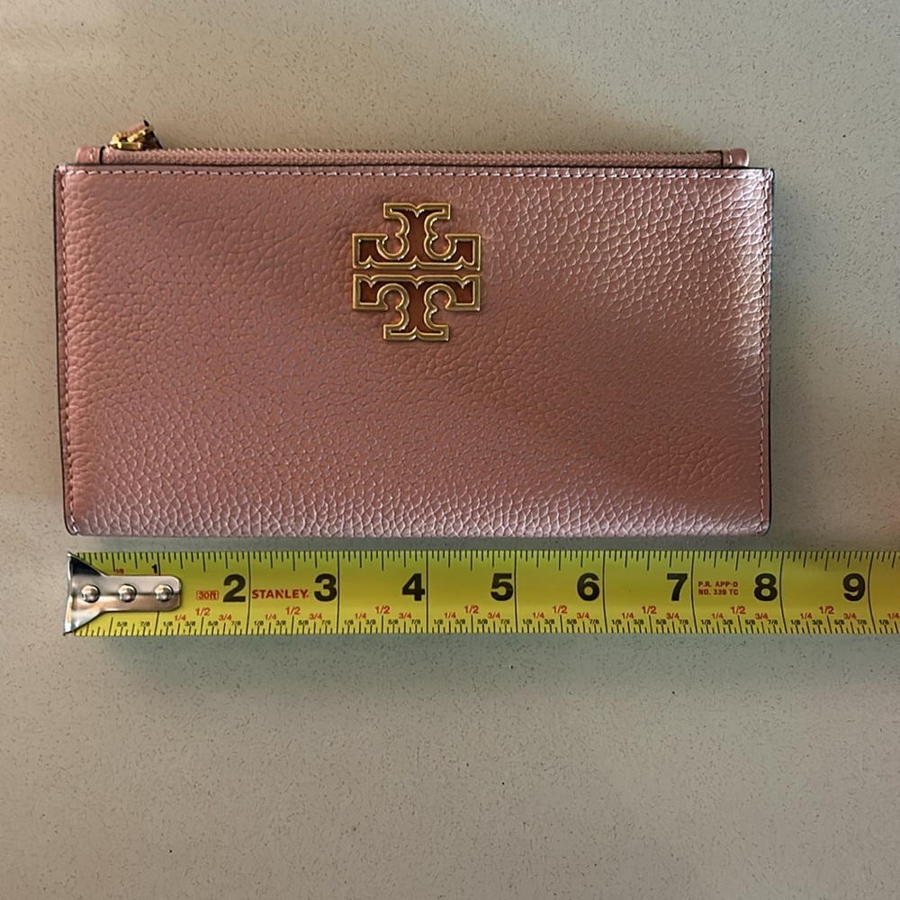 Tory Burch Britton Slim Envelope Wallet Pink. NWT - Picture 8 of 8